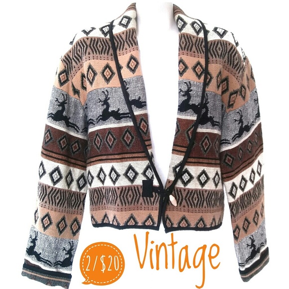 Flashback Jackets & Blazers - Flashback Vintage Blanket Jacket